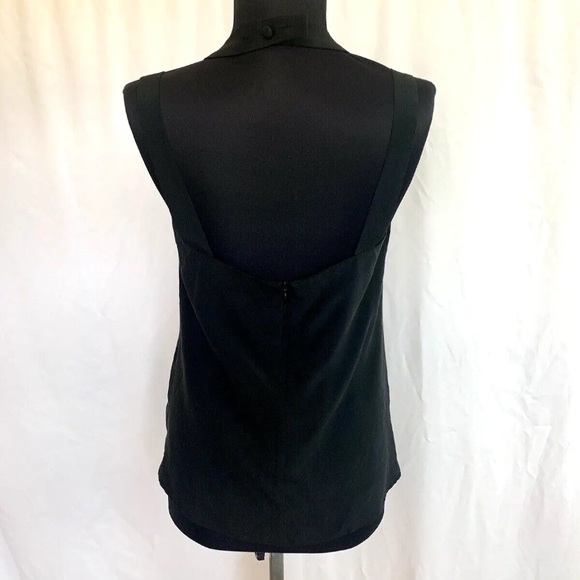 Nanette Lepore Black Geometric Beaded Top - Size 4 Small - Picture 4 of 5